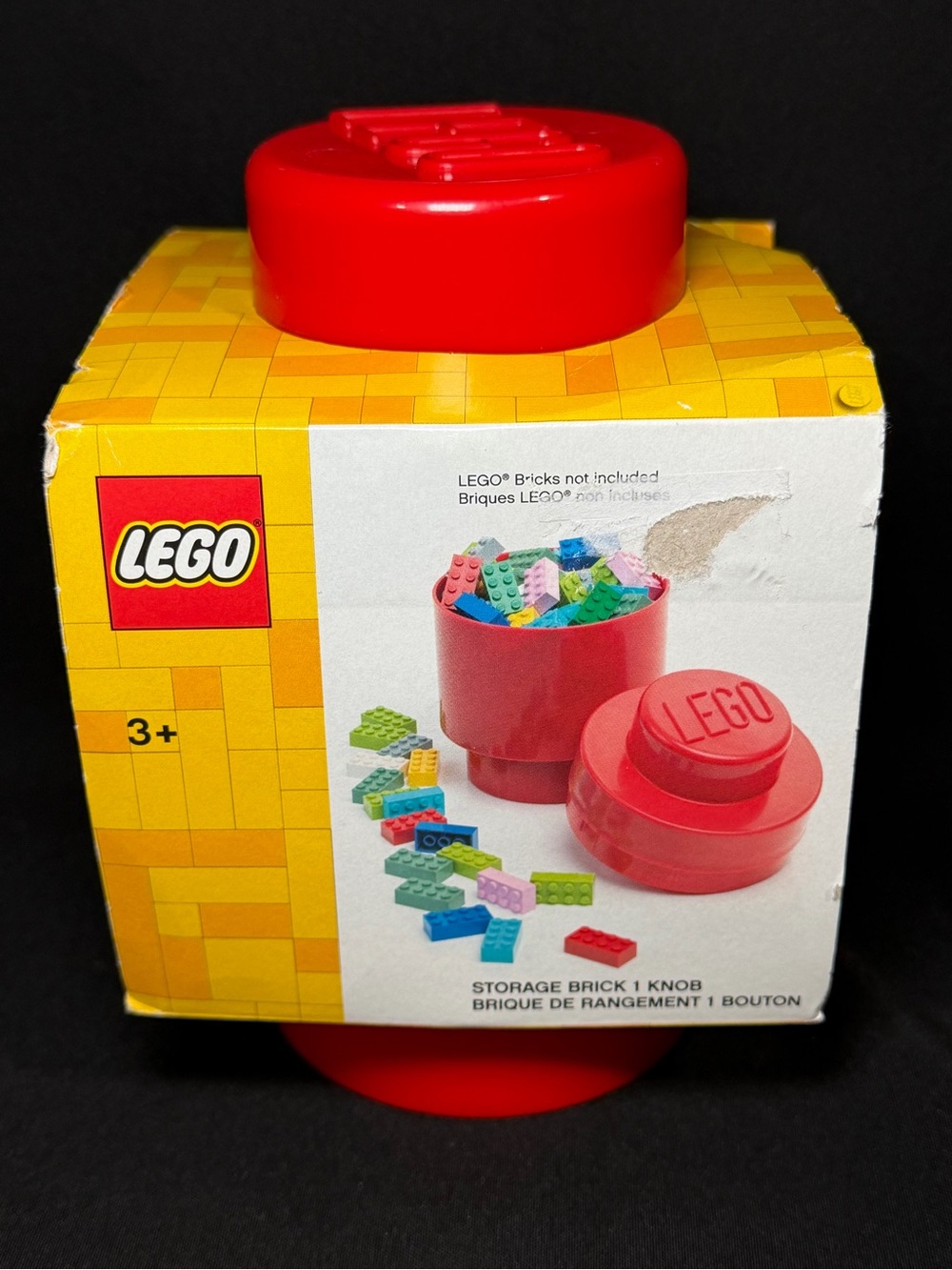 LEGO Storage Brick 1 Round - Red